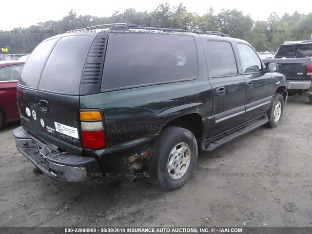 3GNFK16T04G315627 - 2004 CHEVROLET SUBURBAN K1500 GREEN photo 4