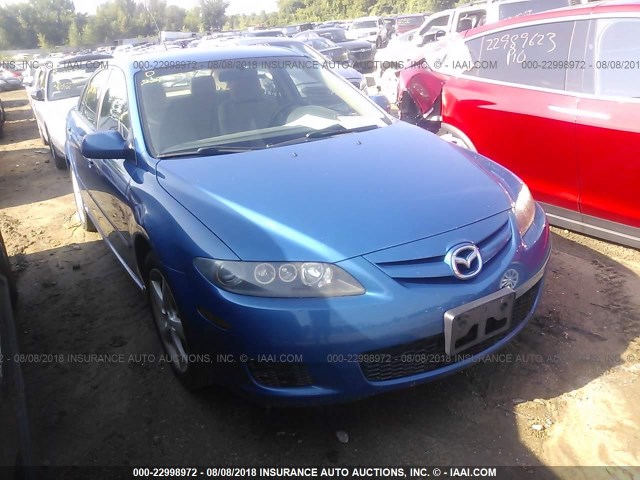 1YVHP84C775M21786 - 2007 MAZDA 6 BLUE photo 1