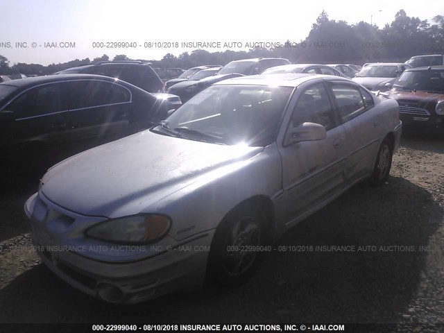 1G2NV52E72M512898 - 2002 PONTIAC GRAND AM GT1 SILVER photo 2