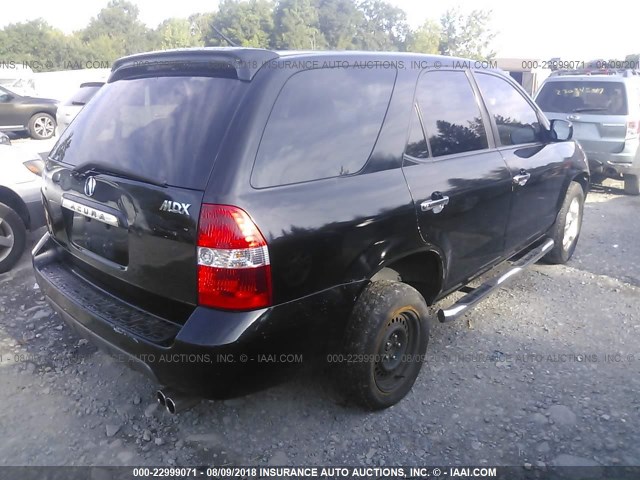 2HNYD18212H534510 - 2002 ACURA MDX BLACK photo 4