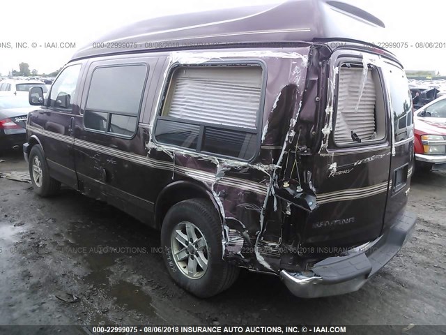 1GDFG15X851206388 - 2005 GMC SAVANA RV G1500 MAROON photo 3