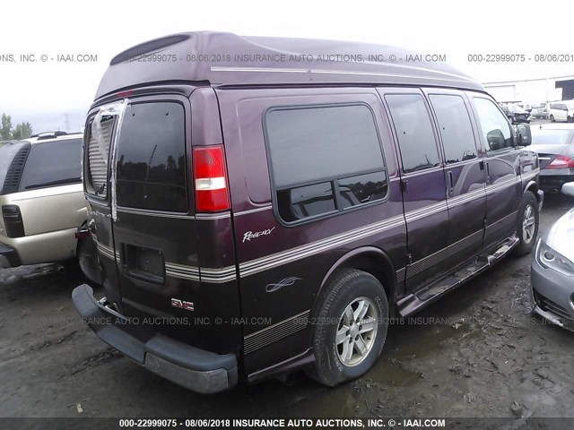 1GDFG15X851206388 - 2005 GMC SAVANA RV G1500 MAROON photo 4