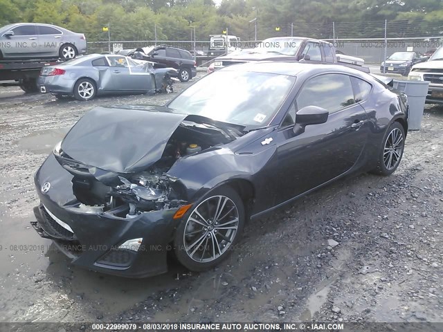 JF1ZNAA14D1722485 - 2013 TOYOTA SCION FR-S BLACK photo 2