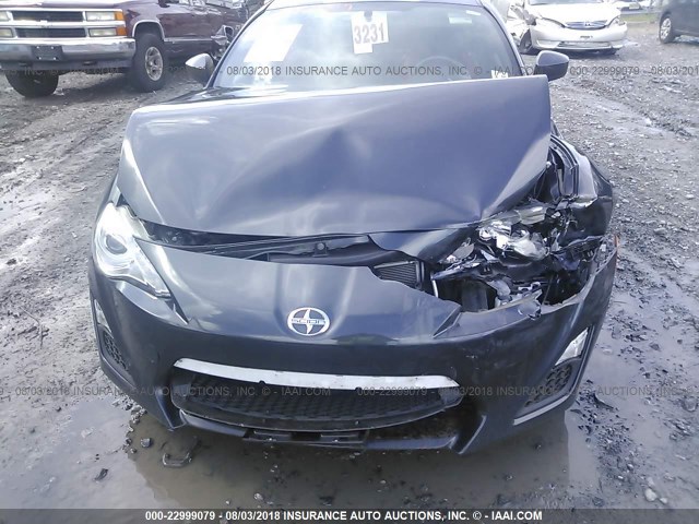 JF1ZNAA14D1722485 - 2013 TOYOTA SCION FR-S BLACK photo 6