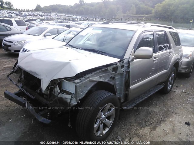 JTEBU17R860101119 - 2006 TOYOTA 4RUNNER LIMITED TAN photo 2