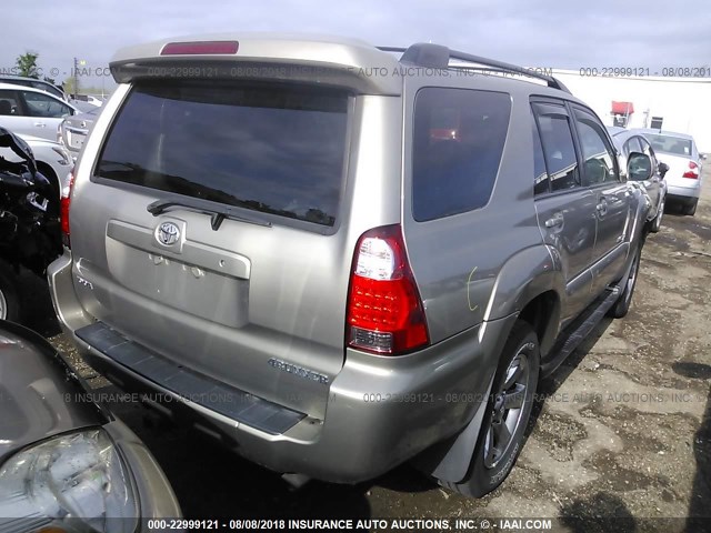 JTEBU17R860101119 - 2006 TOYOTA 4RUNNER LIMITED TAN photo 4