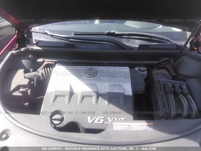 3GYFNBEY4AS565202 - 2010 CADILLAC SRX PERFORMANCE COLLECTION Қызыл фото 10