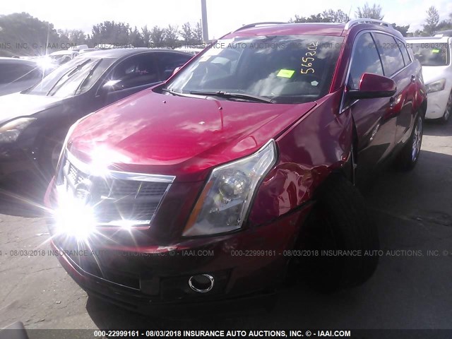 3GYFNBEY4AS565202 - 2010 CADILLAC SRX PERFORMANCE COLLECTION RED photo 2