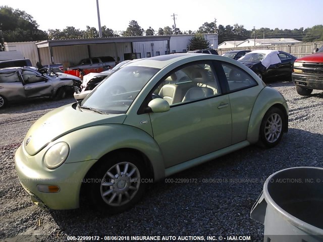3VWDD21C52M401843 - 2002 VOLKSWAGEN NEW BEETLE GLX 绿色 照片 2
