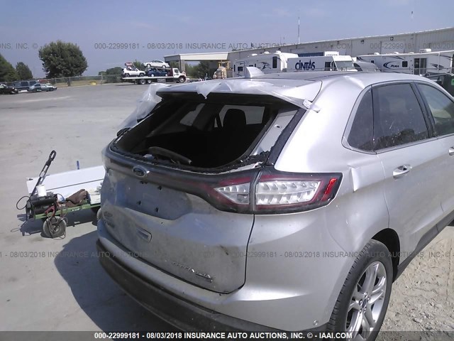 2FMPK4K96FBC03733 - 2015 FORD EDGE TITANIUM SILVER photo 6