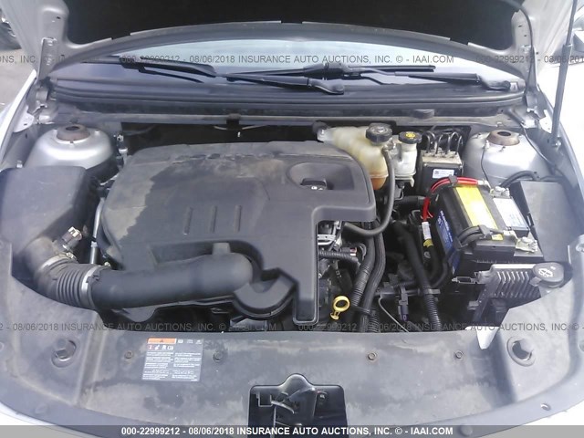 1G1ZC5EU9BF157655 - 2011 CHEVROLET MALIBU 1LT 银色 照片 10