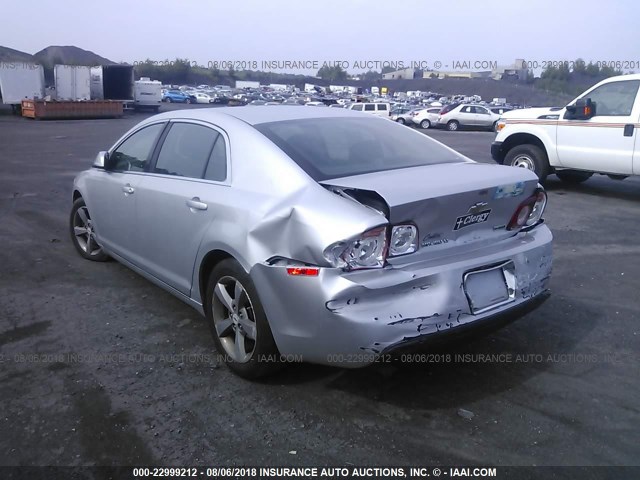 1G1ZC5EU9BF157655 - 2011 CHEVROLET MALIBU 1LT 银色 照片 3