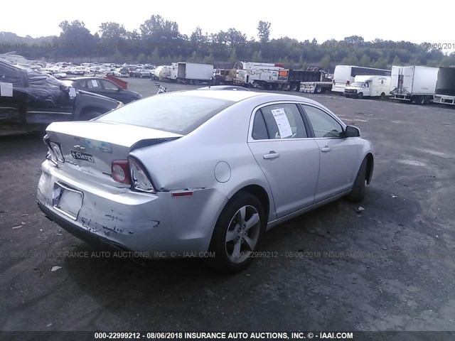 1G1ZC5EU9BF157655 - 2011 CHEVROLET MALIBU 1LT 银色 照片 4