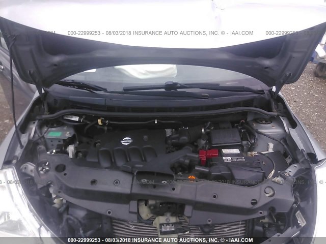 3N1BC13E79L369700 - 2009 NISSAN VERSA S/SL SILVER photo 10