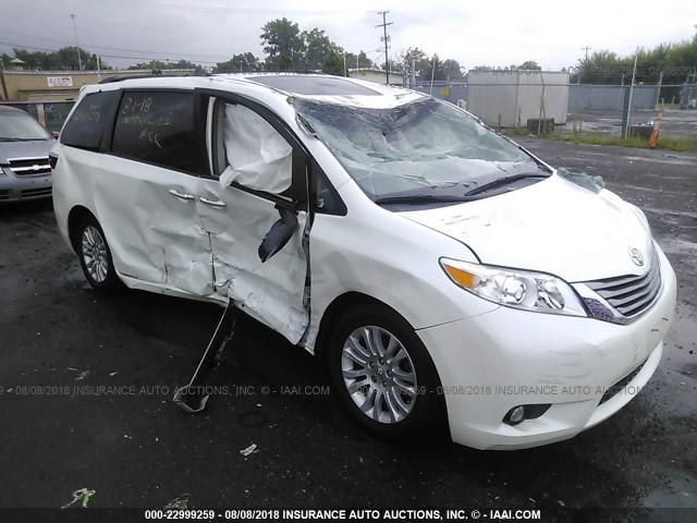 5TDYK3DC0FS676621 - 2015 TOYOTA SIENNA XLE/LIMITED WHITE photo 6