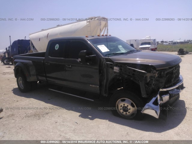 1FT8W3DT4HED07872 - 2017 FORD F350 SUPER DUTY GOLD photo 1