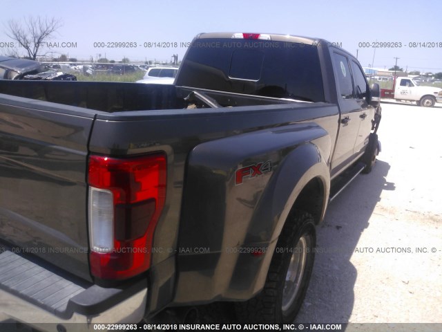 1FT8W3DT4HED07872 - 2017 FORD F350 SUPER DUTY GOLD photo 4