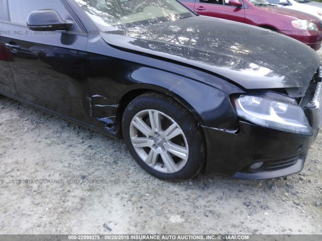 WAULF78K59N063411 - 2009 AUDI A4 2.0T QUATTRO BLACK photo 6