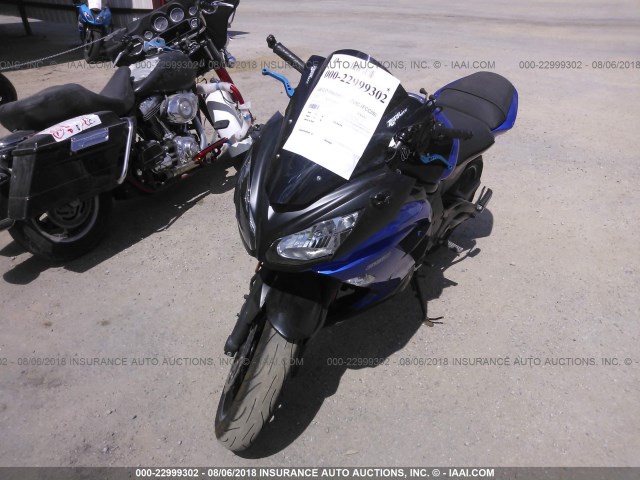 JKAEXEE11DDA13061 - 2013 KAWASAKI EX650 E BLUE photo 2