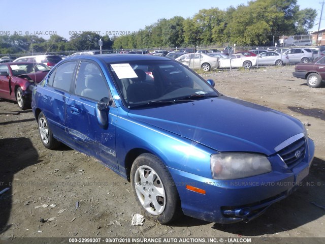 KMHDN46D16U259906 - 2006 HYUNDAI ELANTRA GLS/GT/LIMITED BLUE photo 1