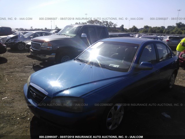 KMHDN46D16U259906 - 2006 HYUNDAI ELANTRA GLS/GT/LIMITED BLUE photo 2