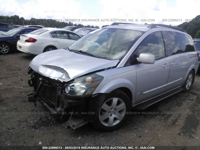 5N1BV28U14N313379 - 2004 NISSAN QUEST S/SE/SL SILVER photo 2