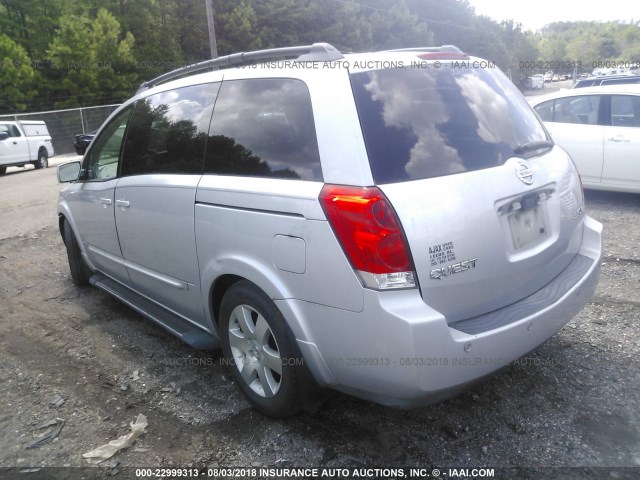 5N1BV28U14N313379 - 2004 NISSAN QUEST S/SE/SL SILVER photo 3