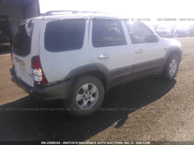 4F2CZ06124KM30254 - 2004 MAZDA TRIBUTE ES 白色 照片 4