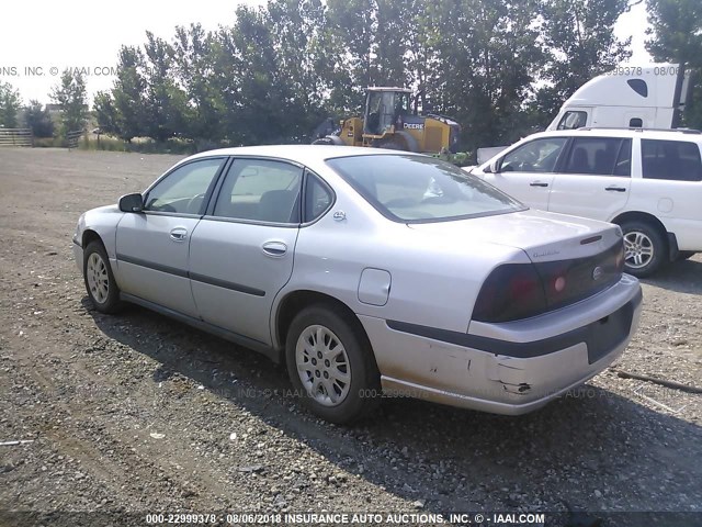 2G1WF52E749429753 - 2004 CHEVROLET IMPALA ვერცხლისფერი ფოტო 3