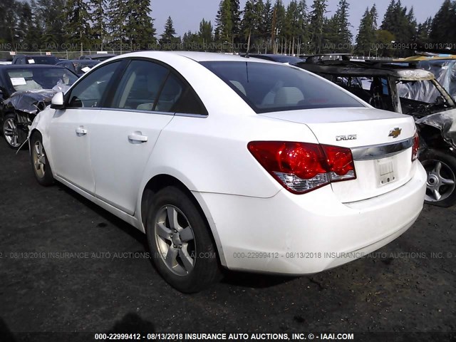 1G1PK5SBXE7250163 - 2014 CHEVROLET CRUZE LT WHITE photo 3