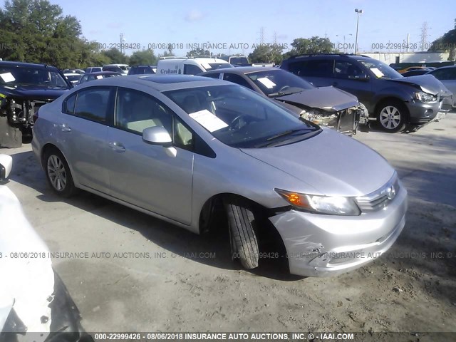 19XFB2F93CE041417 - 2012 HONDA CIVIC EXL 银色 照片 1