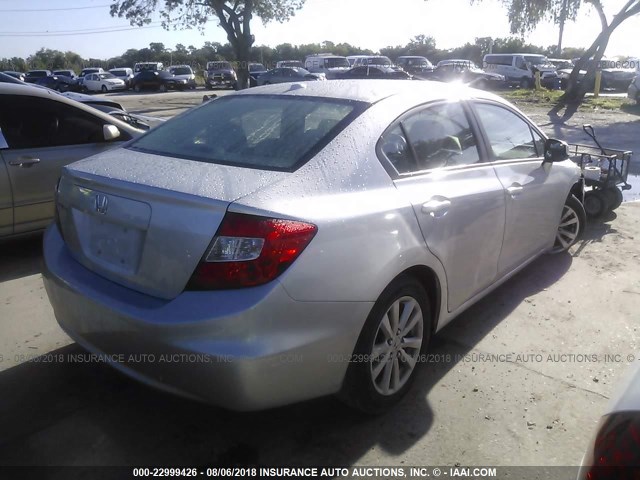 19XFB2F93CE041417 - 2012 HONDA CIVIC EXL 银色 照片 4