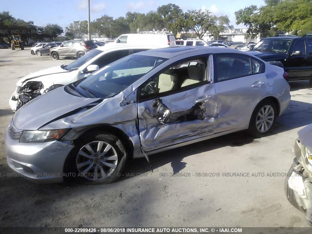 19XFB2F93CE041417 - 2012 HONDA CIVIC EXL 银色 照片 6