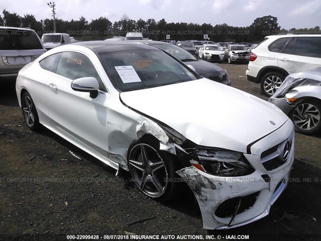 WDDWJ4KB7HF456752 - 2017 MERCEDES-BENZ C 300 4MATIC WHITE photo 1