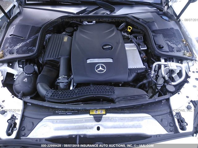 WDDWJ4KB7HF456752 - 2017 MERCEDES-BENZ C 300 4MATIC WHITE photo 10