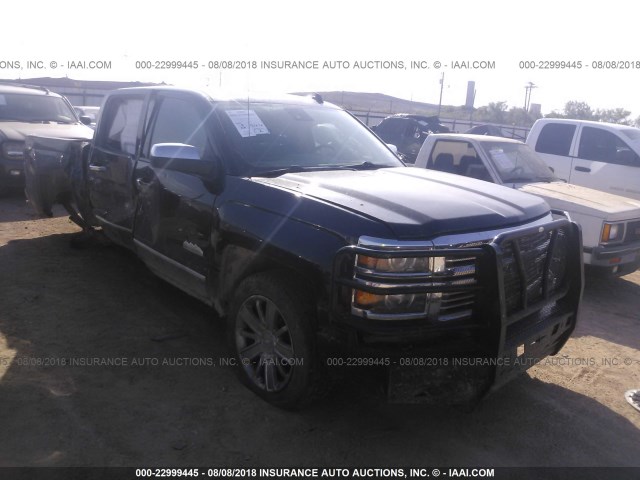 3GCUKTEJ0EG501374 - 2014 CHEVROLET SILVERADO K1500 HIGH COUNTRY BLACK photo 1