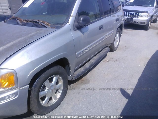 1GKDT13S342357201 - 2004 GMC ENVOY SILVER photo 6