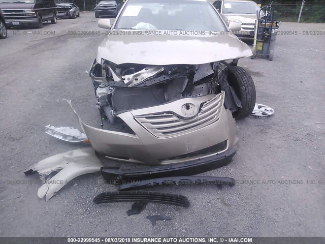 4T1BE46K99U908510 - 2009 TOYOTA CAMRY SE/LE/XLE GOLD photo 6