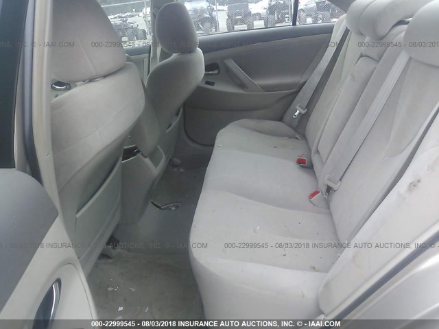 4T1BE46K99U908510 - 2009 TOYOTA CAMRY SE/LE/XLE GOLD photo 8