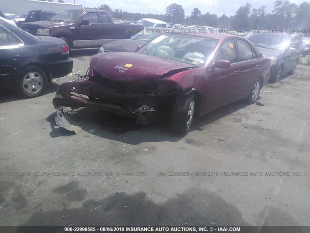 JTDBE32K530180753 - 2003 TOYOTA CAMRY LE/XLE RED photo 2