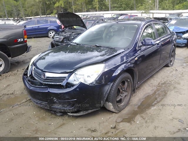 1G8ZS57B49F103321 - 2009 SATURN AURA XE BLUE photo 2