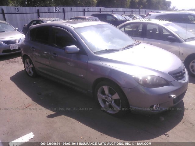 JM1BK343751321298 - 2005 MAZDA 3 HATCHBACK GRAY photo 1