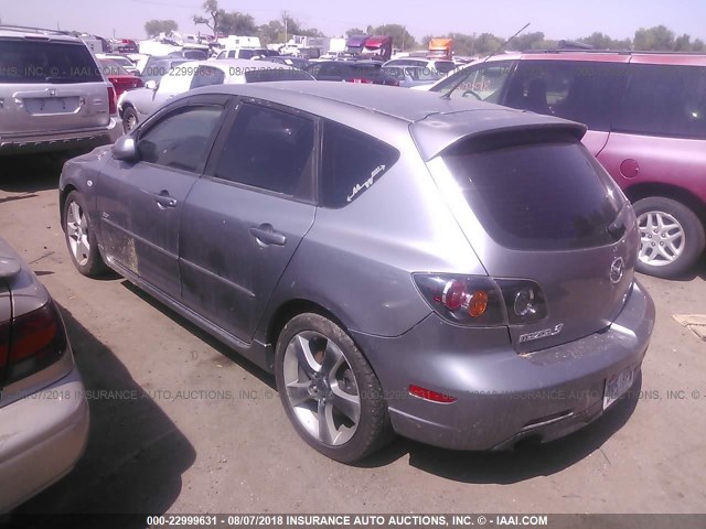 JM1BK343751321298 - 2005 MAZDA 3 HATCHBACK GRAY photo 3