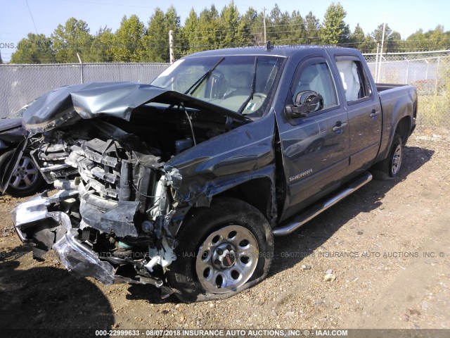 3GTP1VEA9CG105386 - 2012 GMC SIERRA C1500 SLE BLUE photo 2