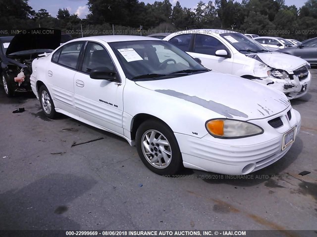 1G2NF52E11M659715 - 2001 PONTIAC GRAND AM SE1 WHITE photo 1