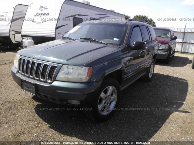 1J8GW68J13C503478 - 2003 JEEP GRAND CHEROKEE OVERLAND GRAY photo 2