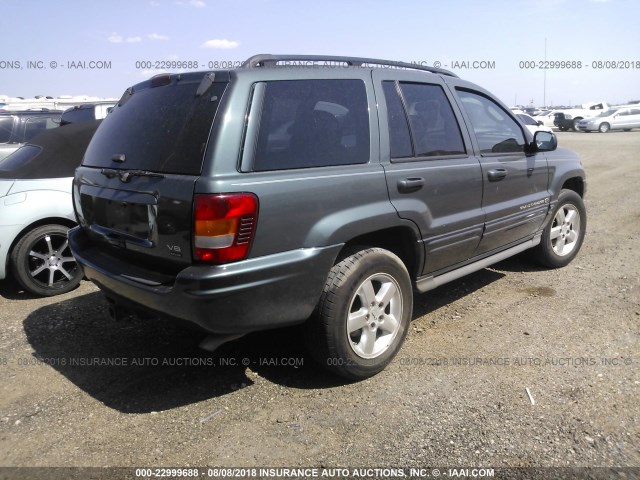 1J8GW68J13C503478 - 2003 JEEP GRAND CHEROKEE OVERLAND GRAY photo 4