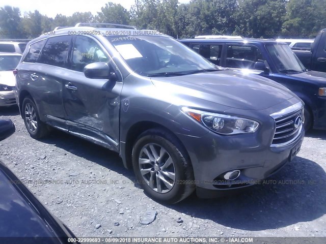 5N1AL0MM6FC528217 - 2015 INFINITI QX60 GRAY photo 1