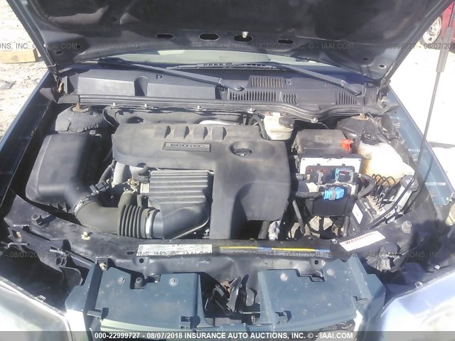 1G8AJ55F86Z167779 - 2006 SATURN ION LEVEL 2 GREEN photo 10