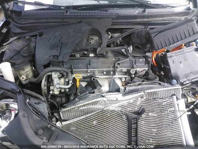 KMHCN46C58U237445 - 2008 HYUNDAI ACCENT GLS BLACK photo 10